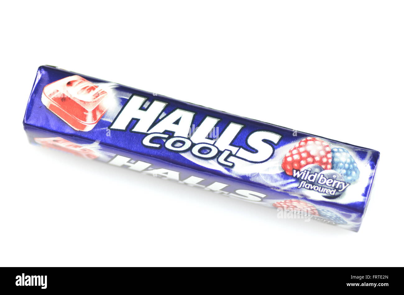 Halls cough drops isolated on white background Stock Photo Alamy
