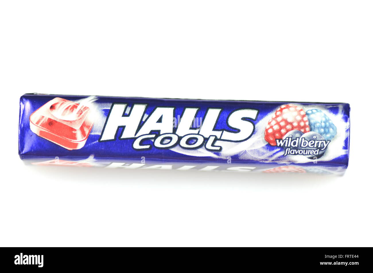 Halls cough drops isolated on white background Stock Photo Alamy