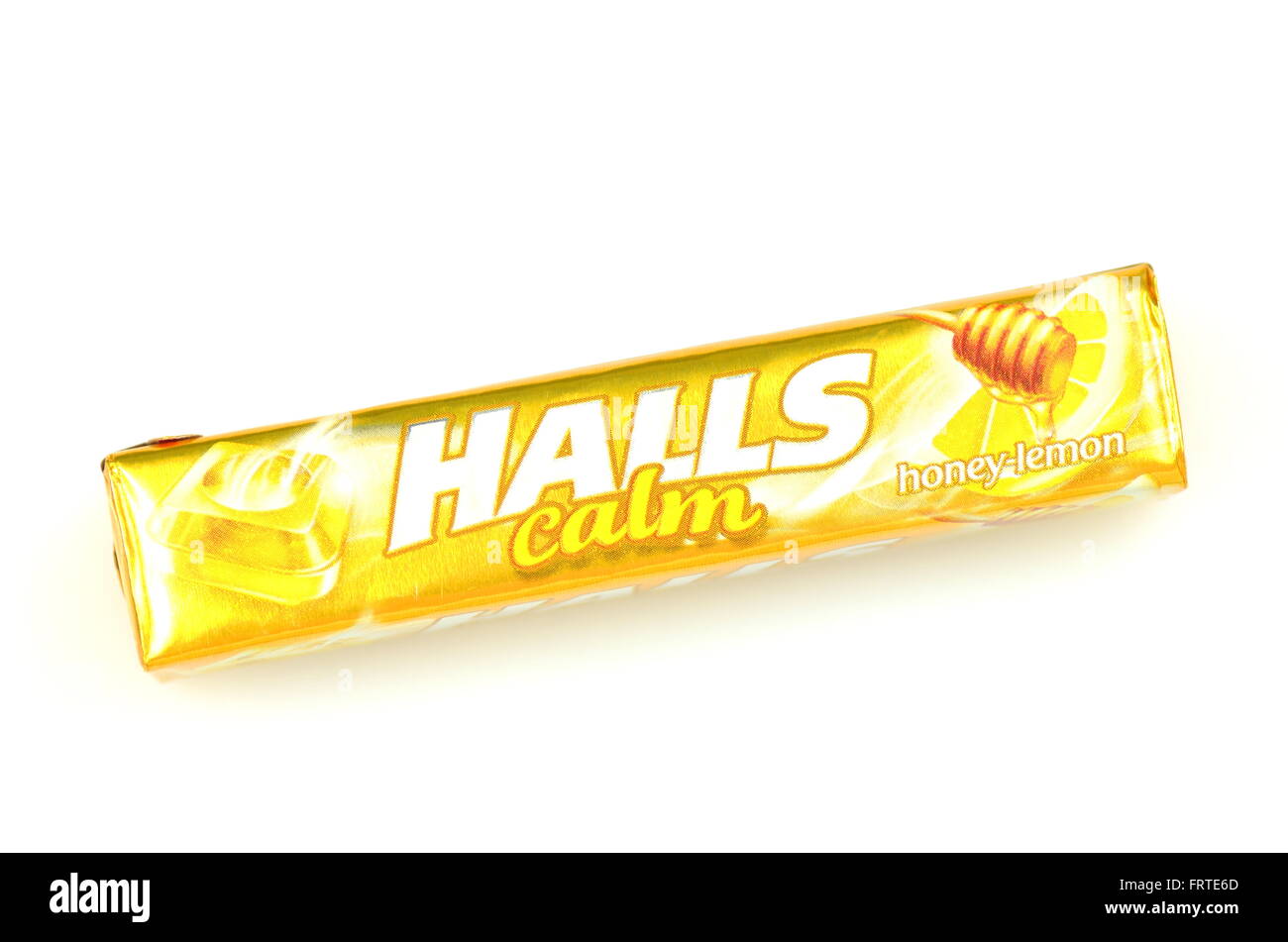 Halls cough drops isolated on white background Stock Photo Alamy