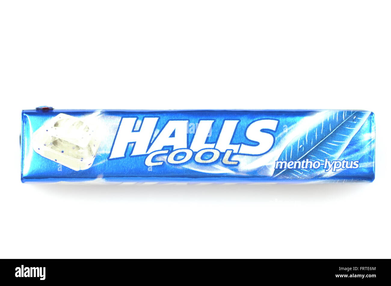 Halls cough drops isolated on white background Stock Photo Alamy