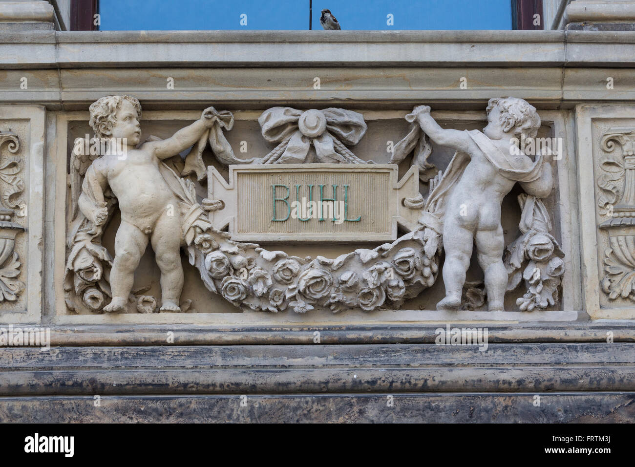 BERLIN, GERMANY - SEPTEMBER 01, 2015: Detail of the exterior of the Martin-Gropius-Bau building in Berlin Germany on August 01,  Stock Photo