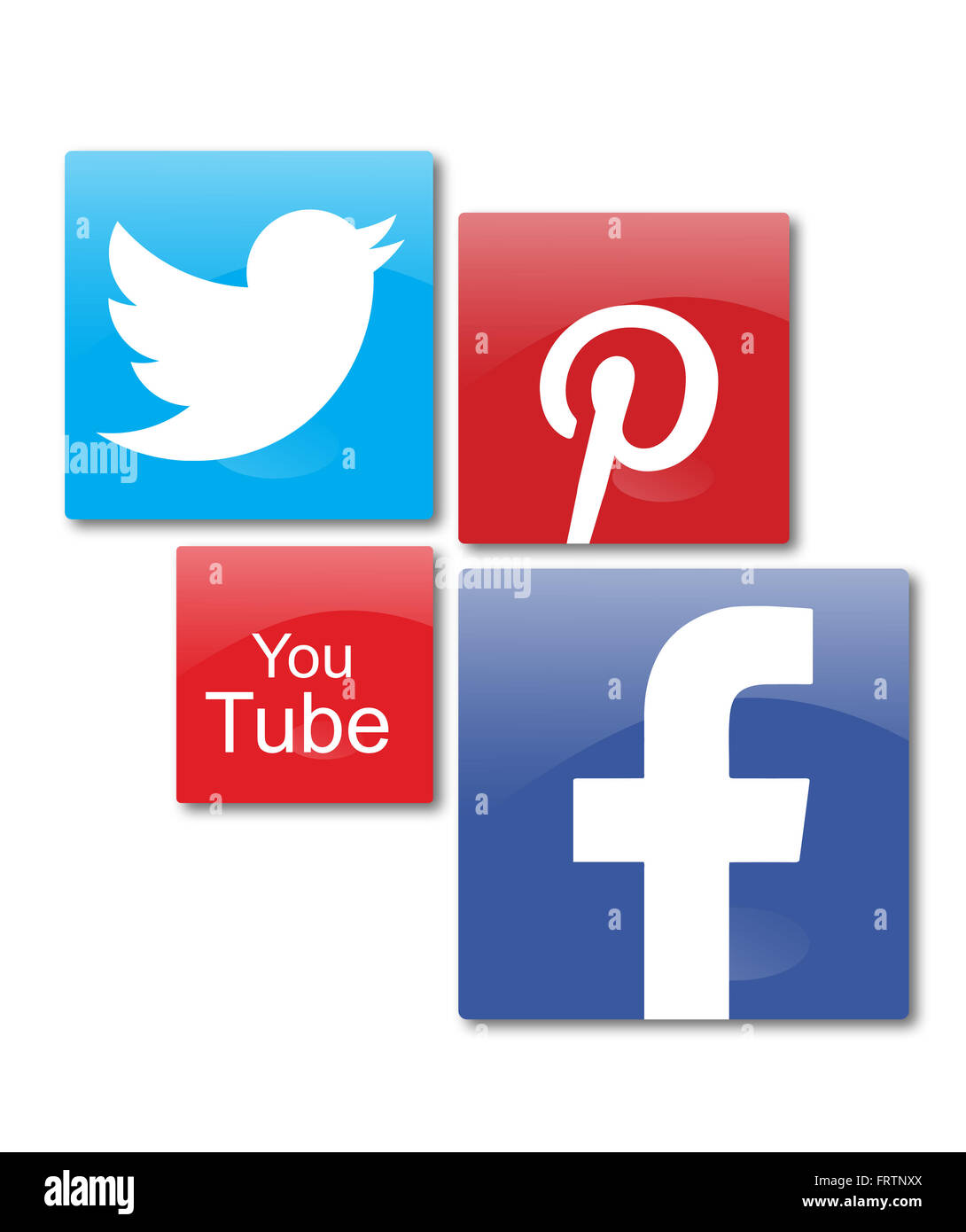 social network signs Stock Photo