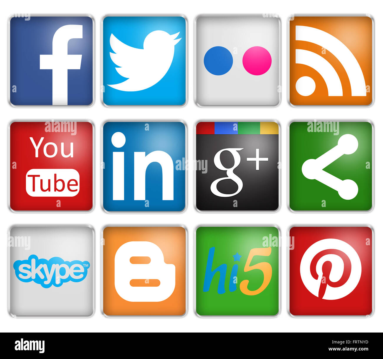 social network signs Stock Photo