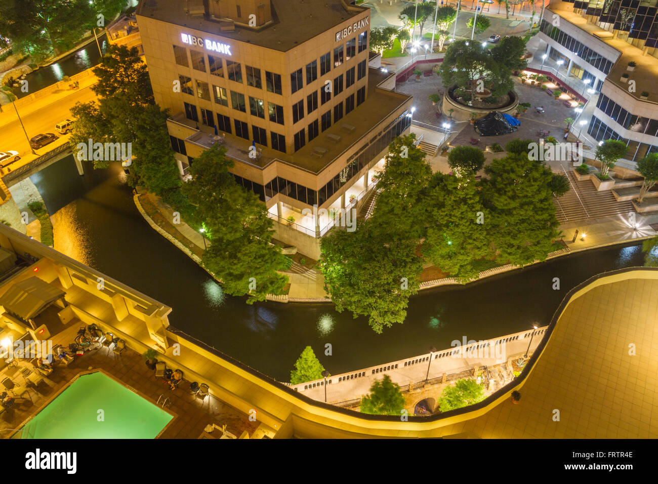 San antonio riverwalk night hi-res stock photography and images - Alamy