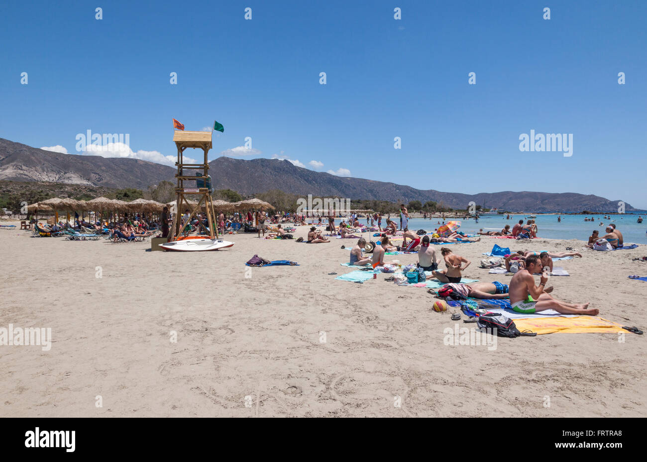 Elafonissi beach, Crete, Greece Stock Photo