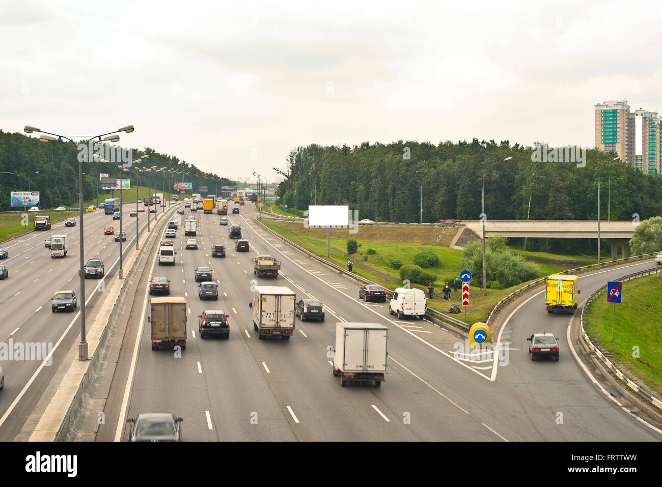 the Moscow Belt Highway Stock Photo Alamy