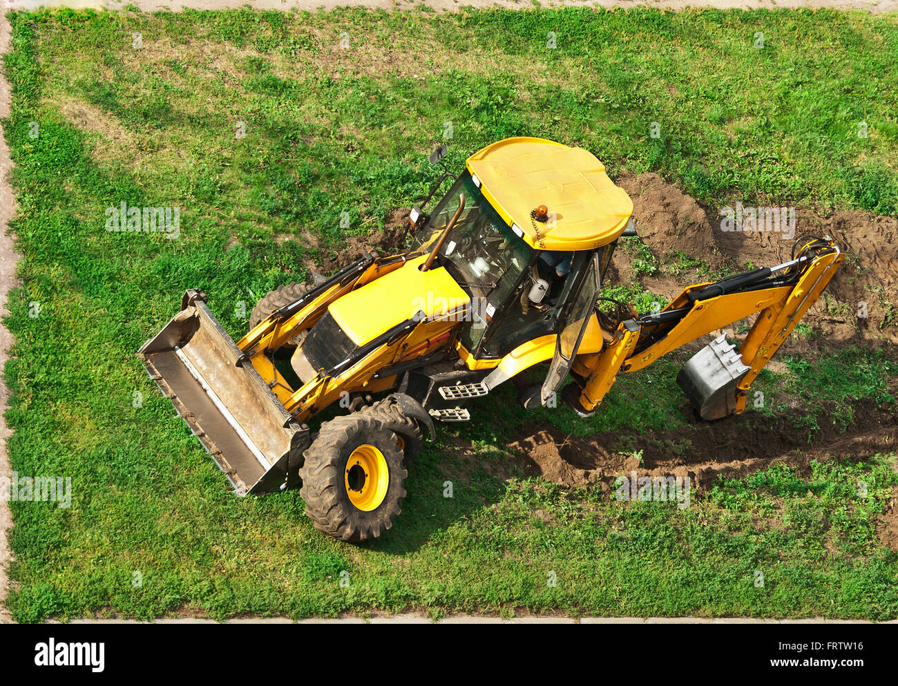 tractor without wheel Stock Photo Alamy