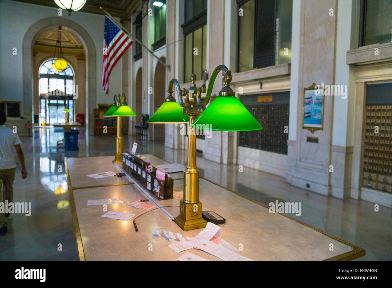Interior united states post office hires stock photography and images