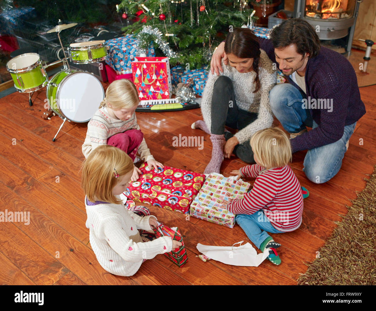 Unwrapping Christmas Presents 