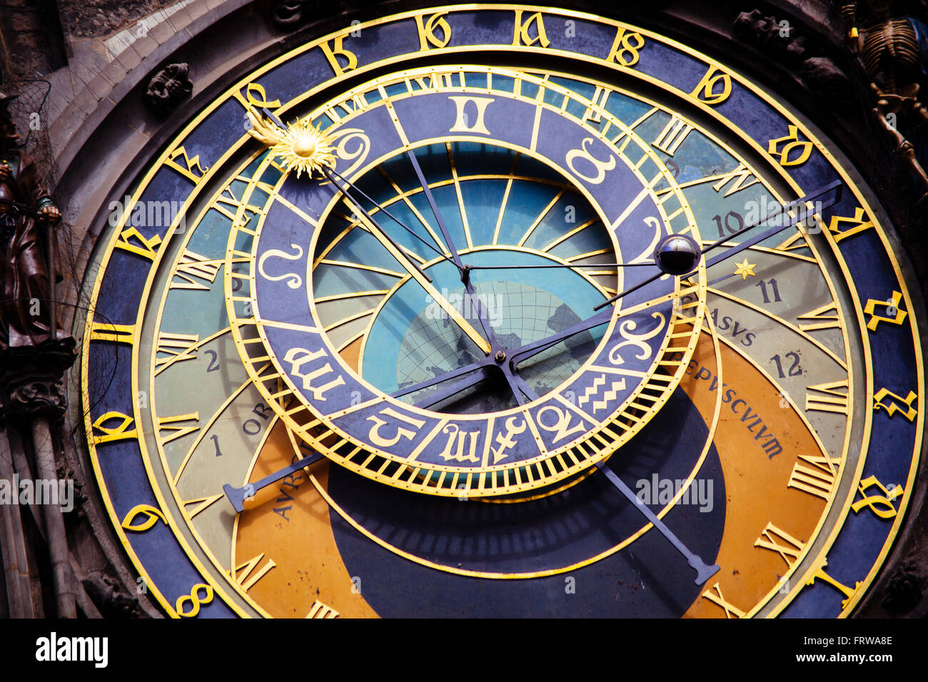 Astronomical clock in Prague Stock Photo Alamy