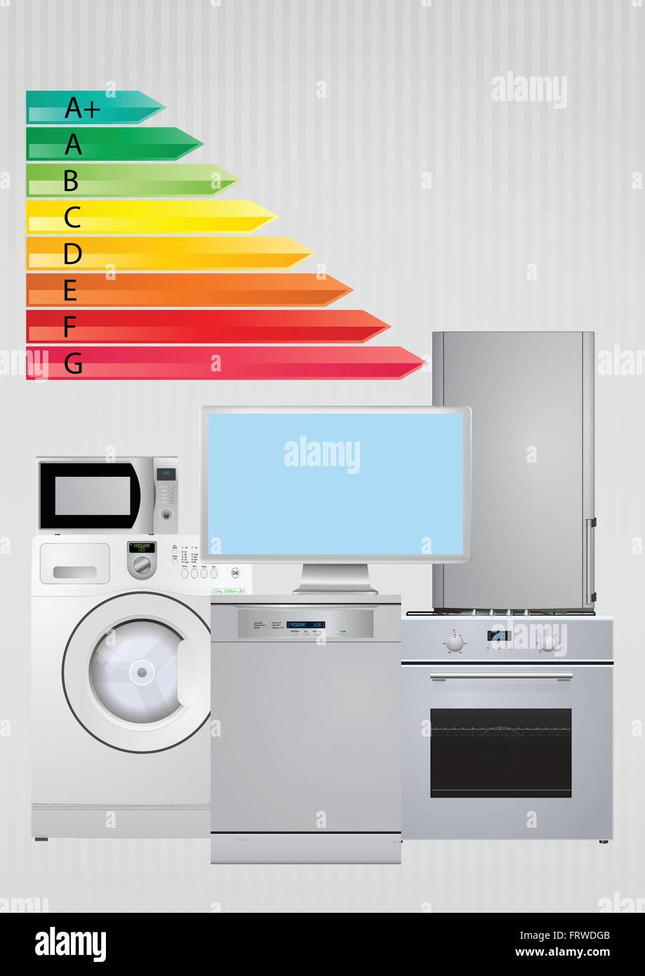 Energy Rating Appliance Stock Vector Images Alamy