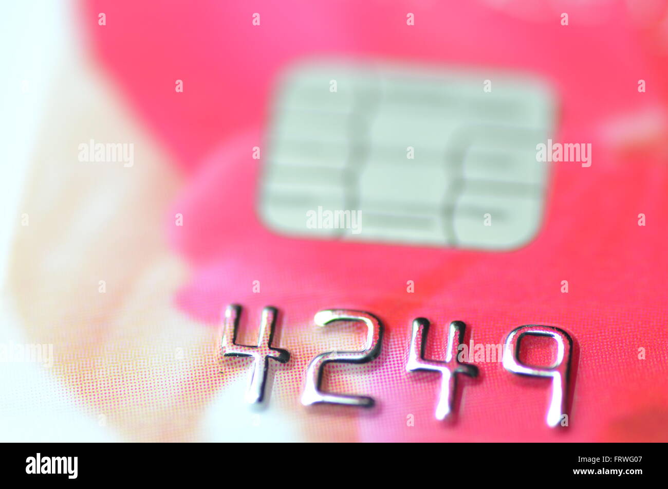 Closeup of credit card Stock Photo