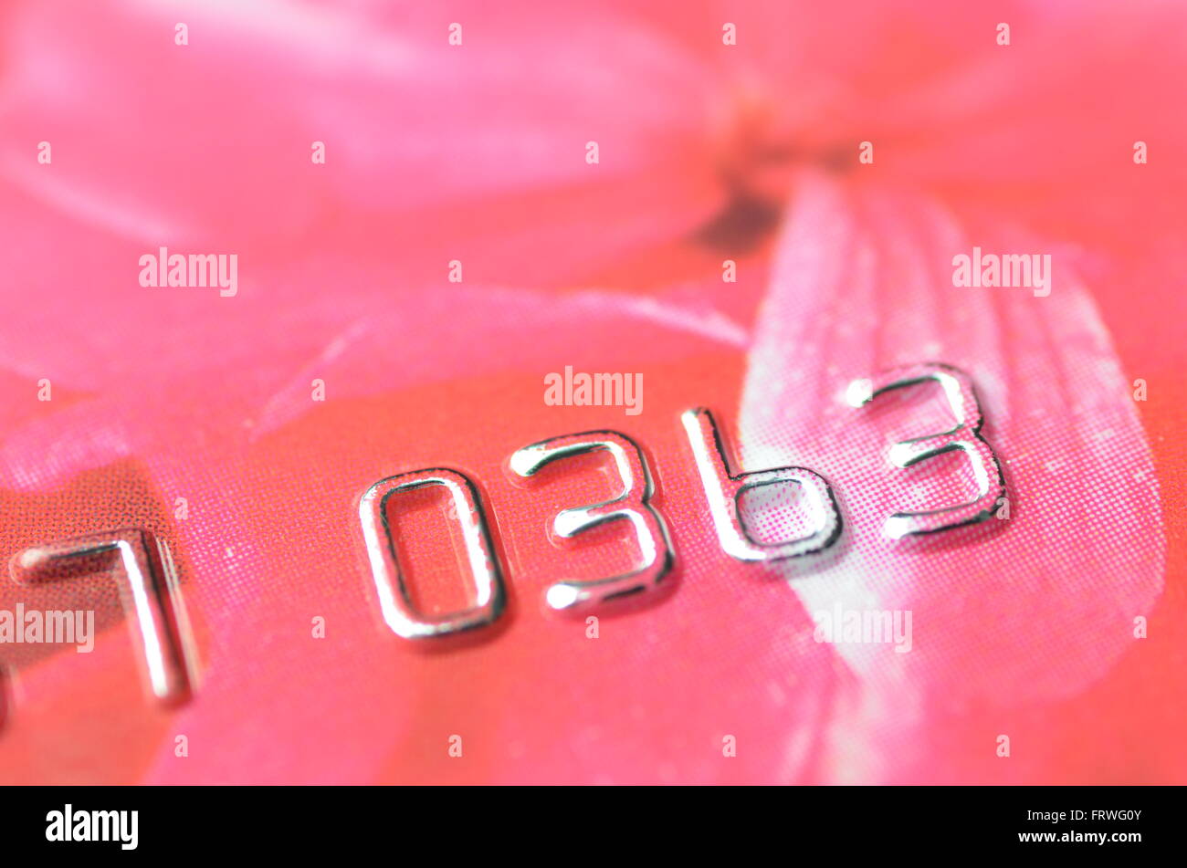 Closeup of credit card Stock Photo
