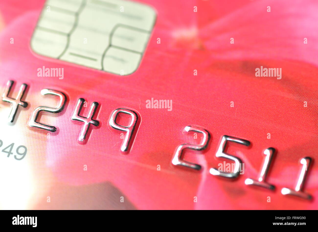 Closeup of credit card Stock Photo