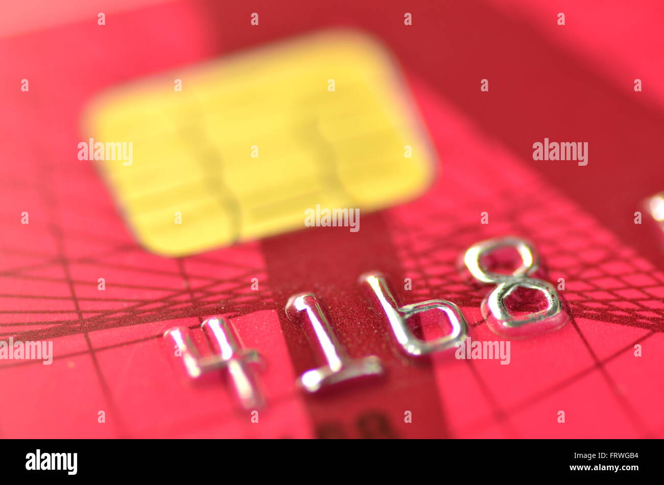 Closeup of credit card Stock Photo