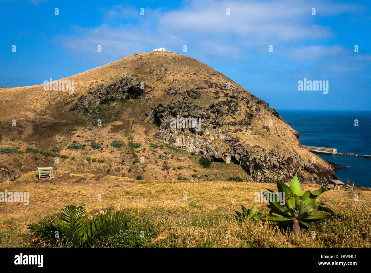 Portuguese Madeira Island, the East side, near Ponta do Rosto. Stock Photo