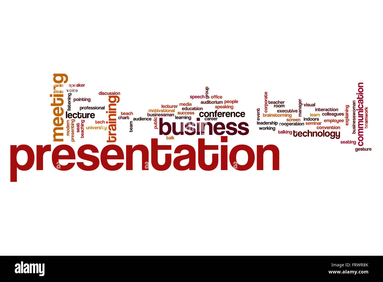 Presentation word cloud Stock Photo