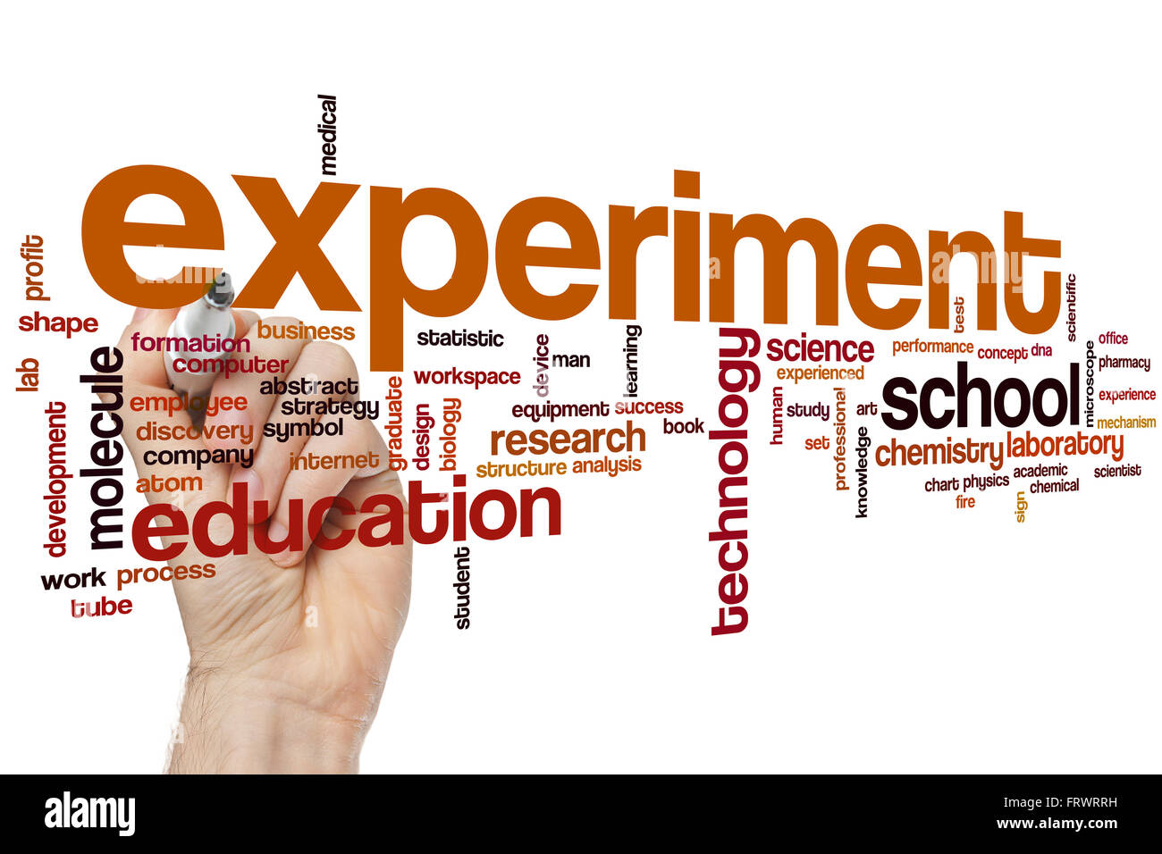 Experiment word cloud concept Stock Photo Alamy