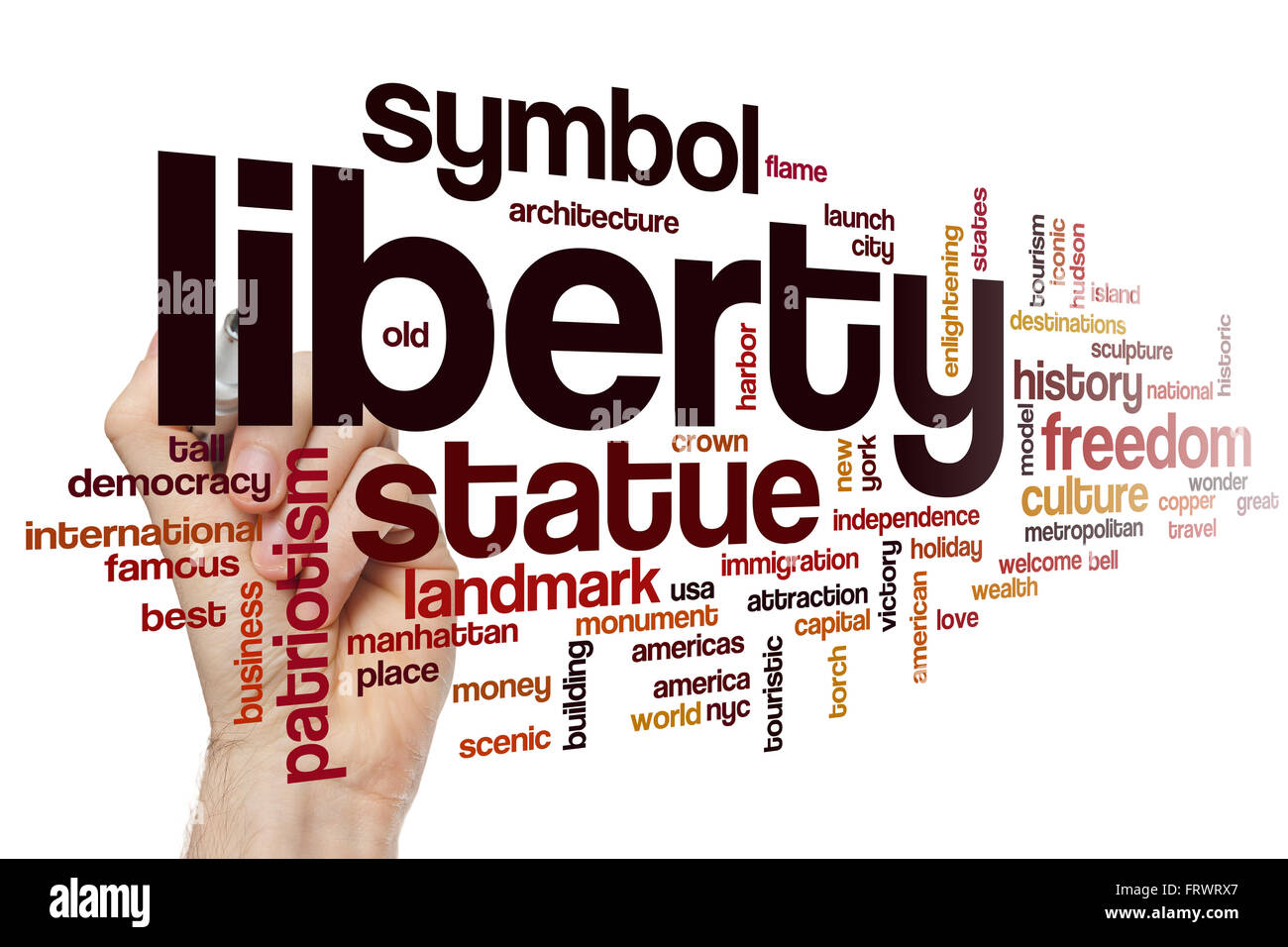 Liberty word cloud concept Stock Photo Alamy