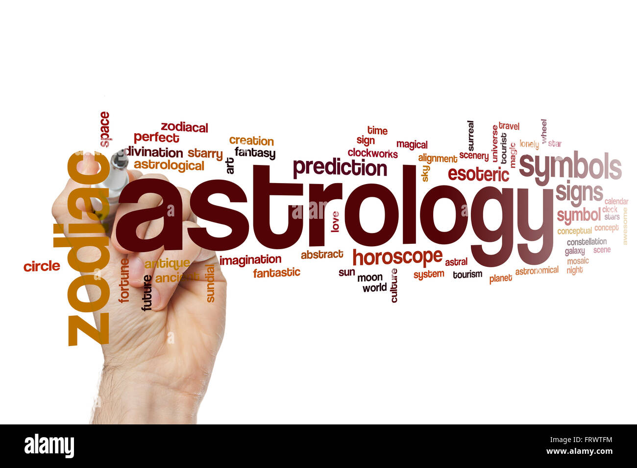 Astrology word cloud Stock Photo Alamy