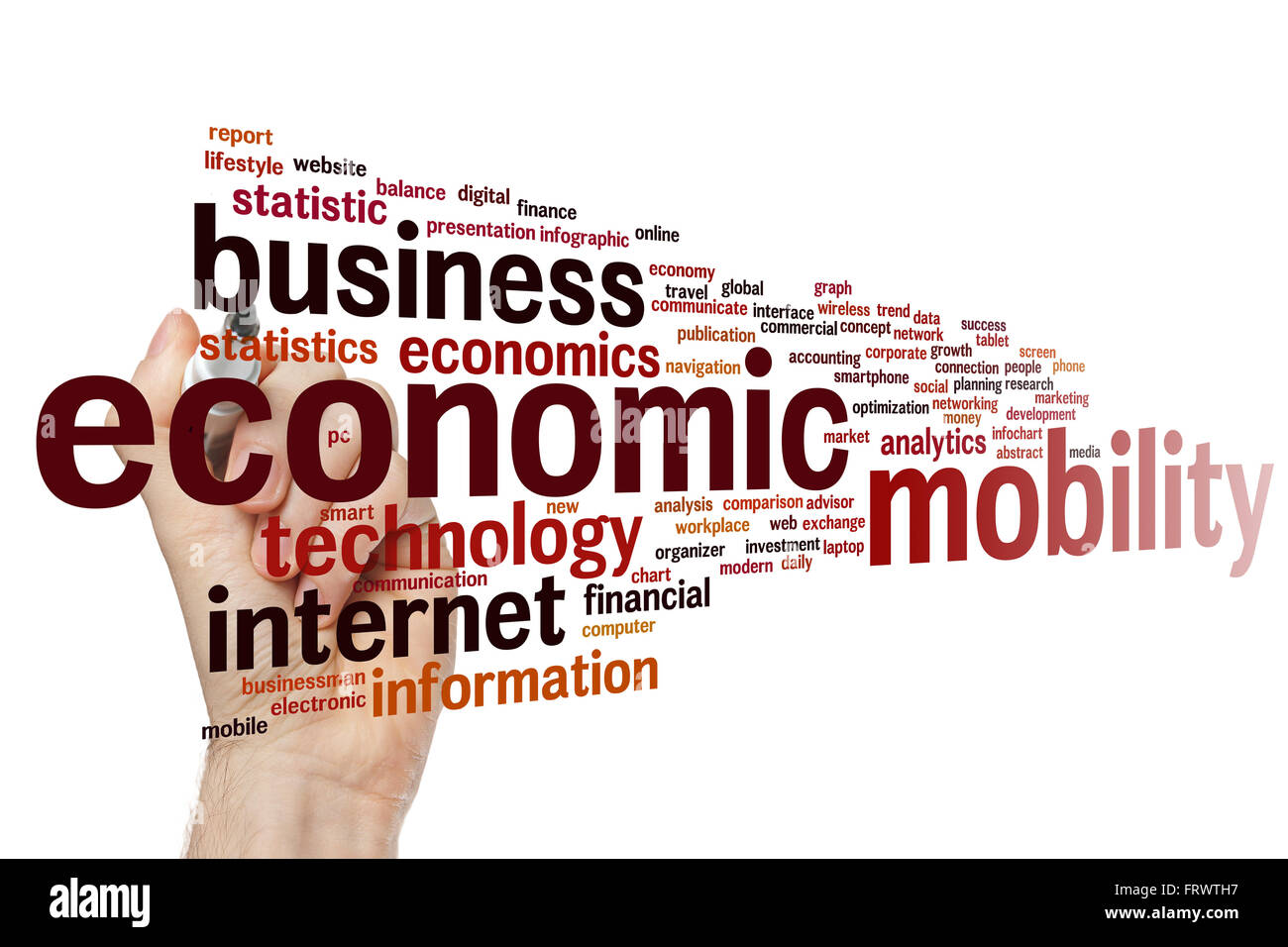 Economic mobility concept word cloud background Stock Photo Alamy