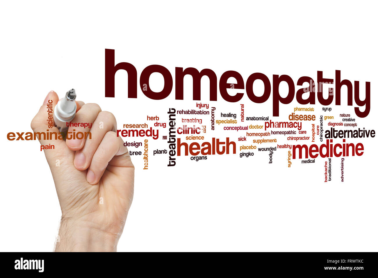 Homeopathy word cloud concept Stock Photo Alamy