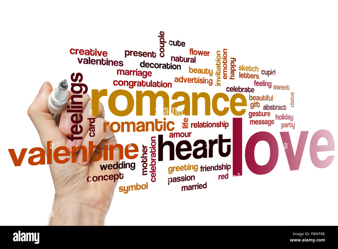 Love concept word cloud background Stock Photo