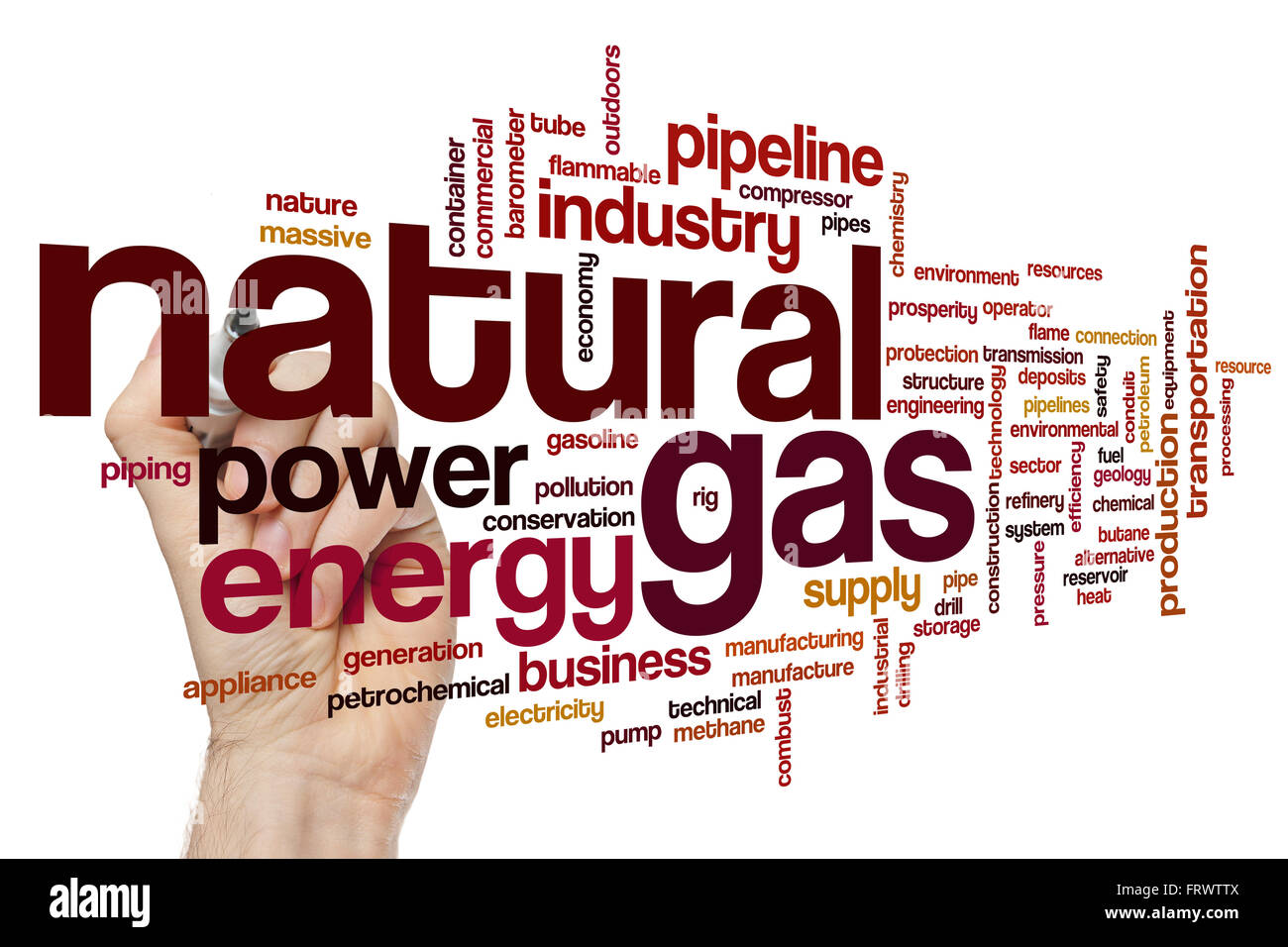 Natural gas concept word cloud background Stock Photo Alamy