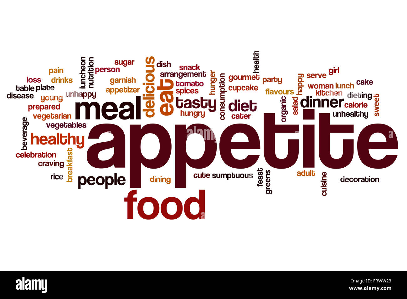 Appetite word cloud Stock Photo Alamy