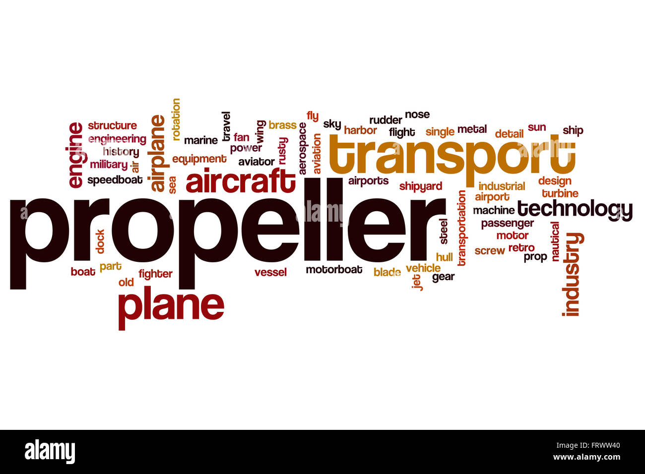 Propeller word cloud Stock Photo Alamy