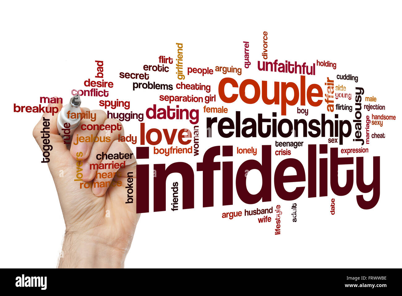 Woman infidelity boyfriend Cut Out Stock Images and Pictures