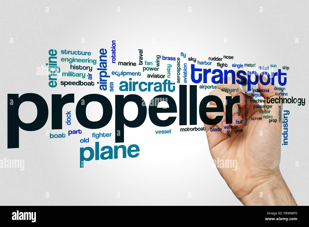 Propeller word cloud Stock Photo Alamy