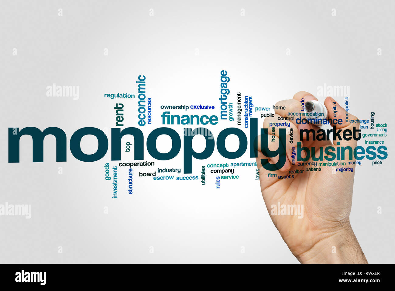 Monopoly word cloud Stock Photo Alamy