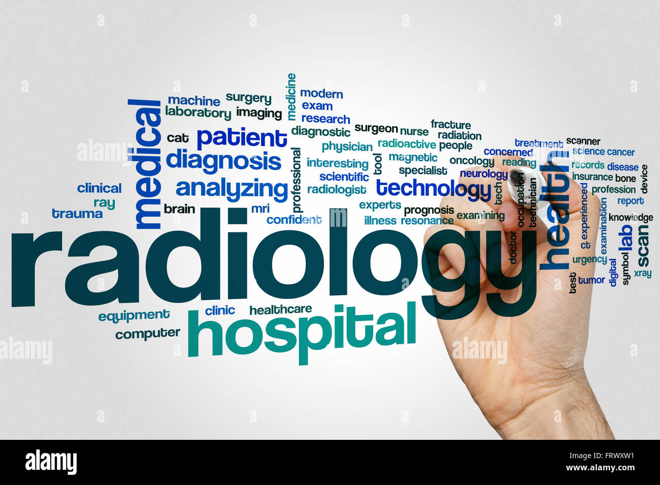 Radiology word cloud concept Stock Photo Alamy