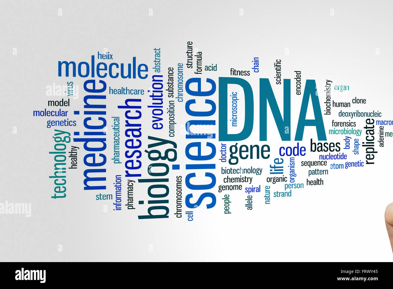 DNA concept word cloud background Stock Photo