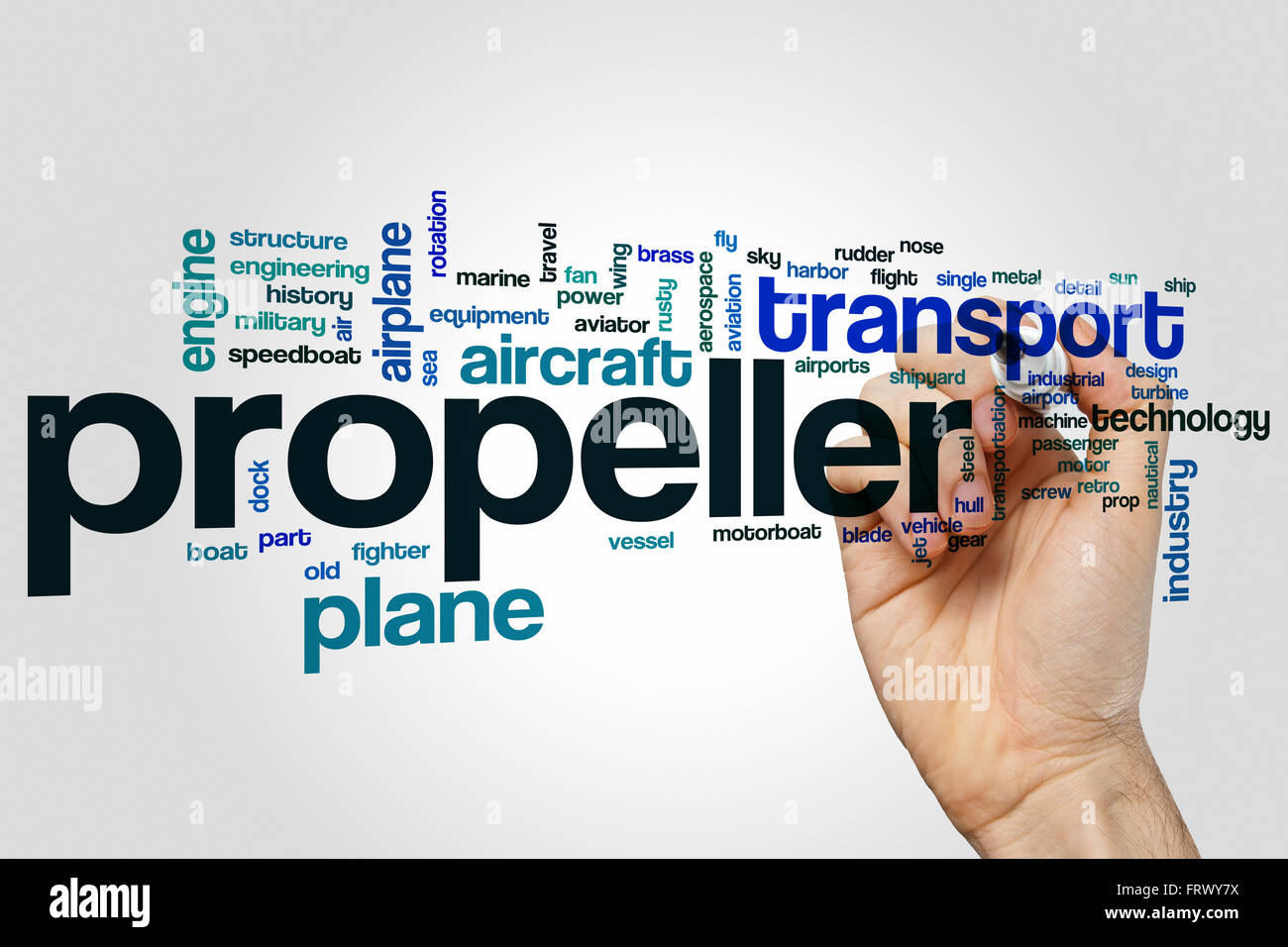 Propeller word cloud Stock Photo Alamy