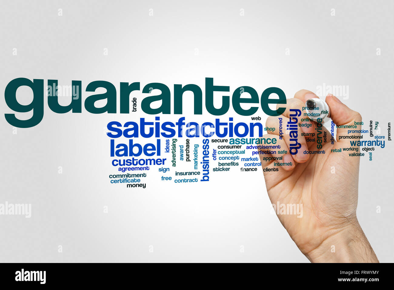 Guarantee word cloud concept Stock Photo Alamy
