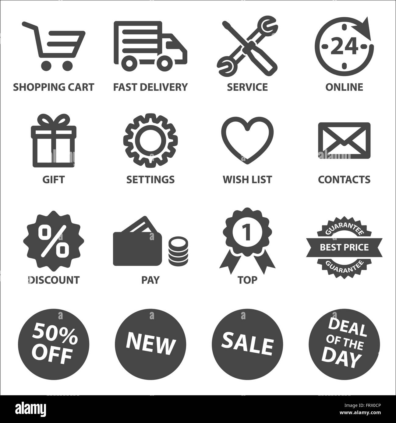 Money delivery icons set Black and White Stock Photos & Images - Alamy