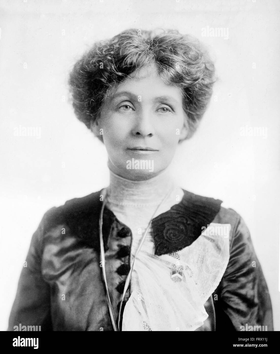 Emmeline Pankhurst, leader of the British suffragette movement, May 1912 Stock Photo