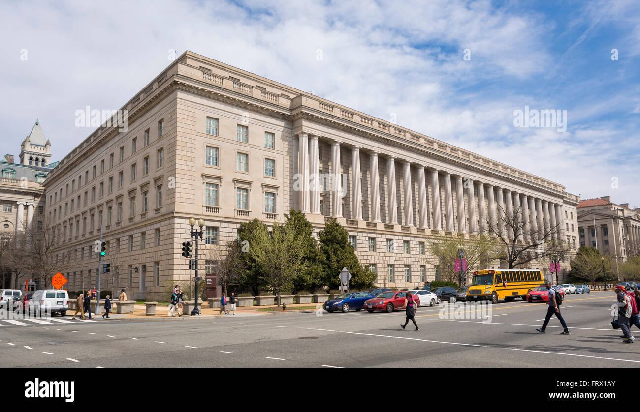 WASHINGTON, DC, USA IRS building. Internal Revenue Service Stock