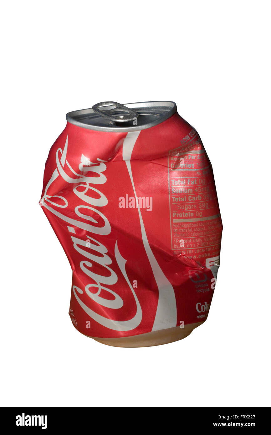 Empty can of coke Cut Out Stock Images & Pictures Alamy