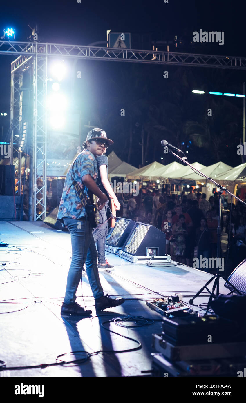 Music festival Pattaya beach resort. Stock Photo