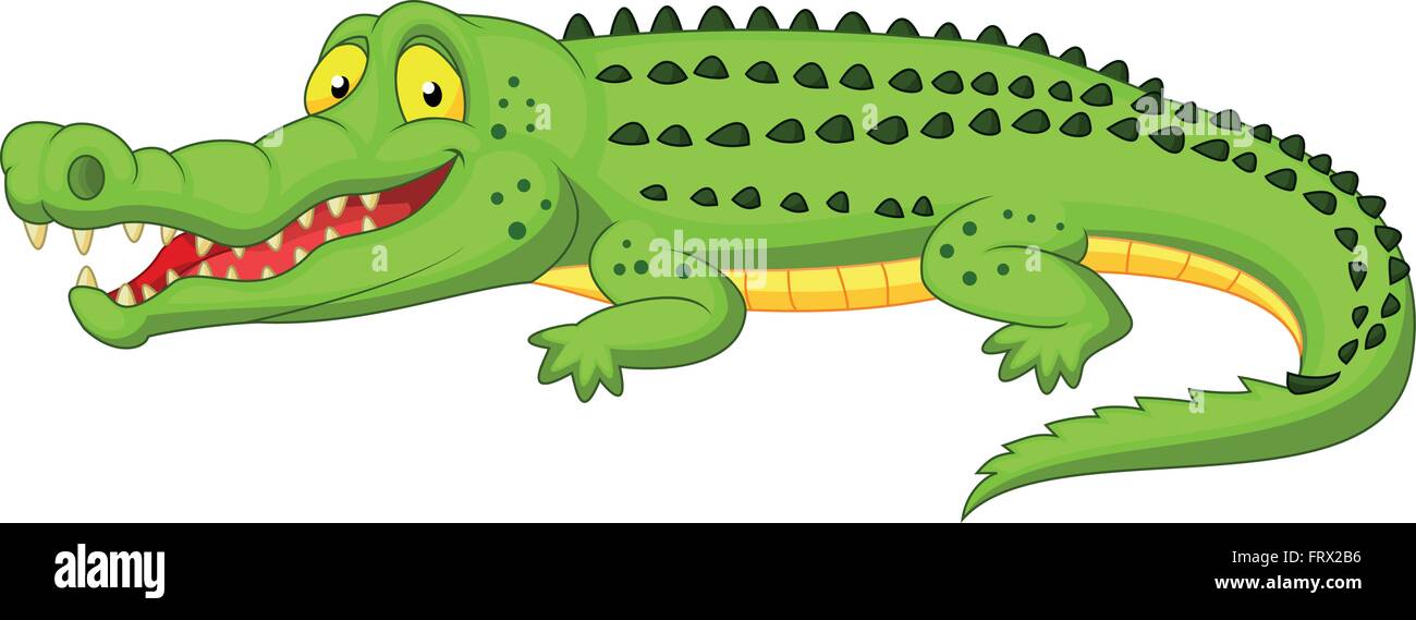 Crocodile cartoon Stock Vector
