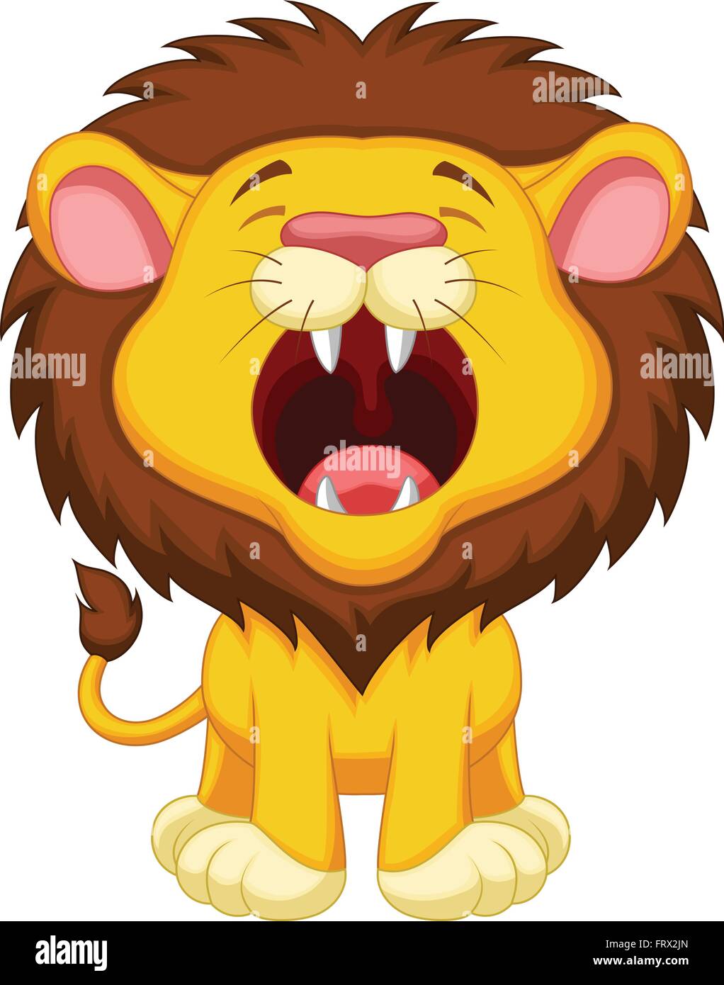 Lion cartoon roaring Stock Vector Image & Art - Alamy