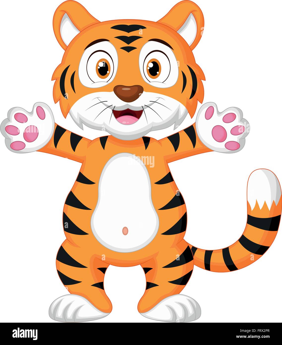 Cute baby tiger cartoon Stock Vector Image & Art - Alamy