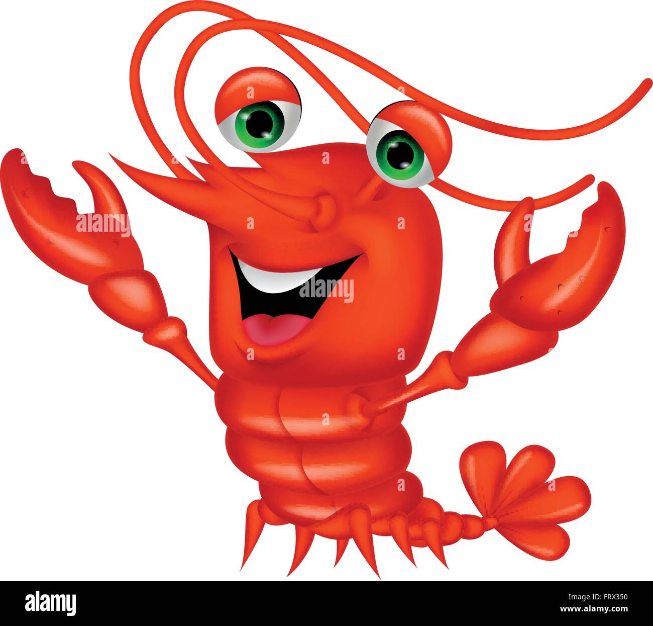 Cute lobster cartoon waving Stock Vector Image & Art - Alamy
