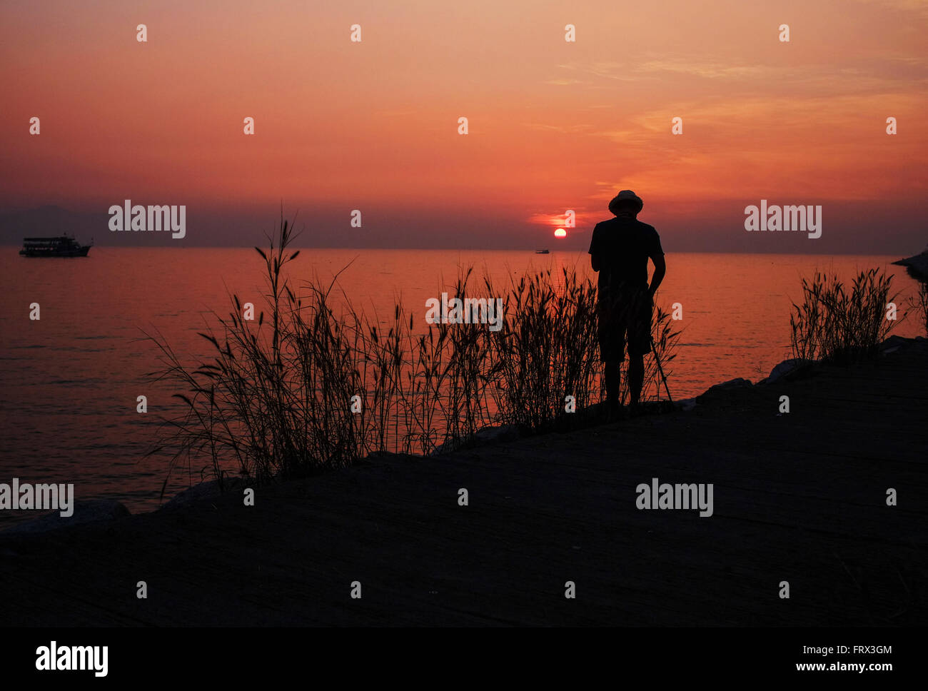 Banampur sunset Stock Photo
