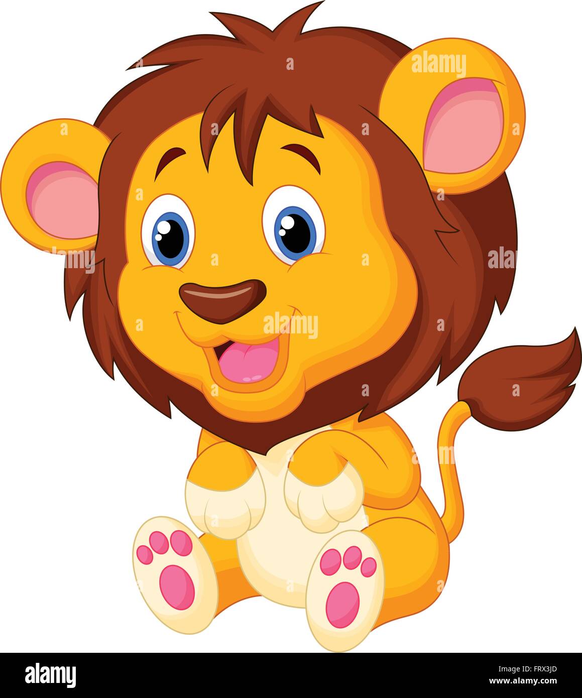 Cute lion cartoon Stock Vector Image & Art - Alamy