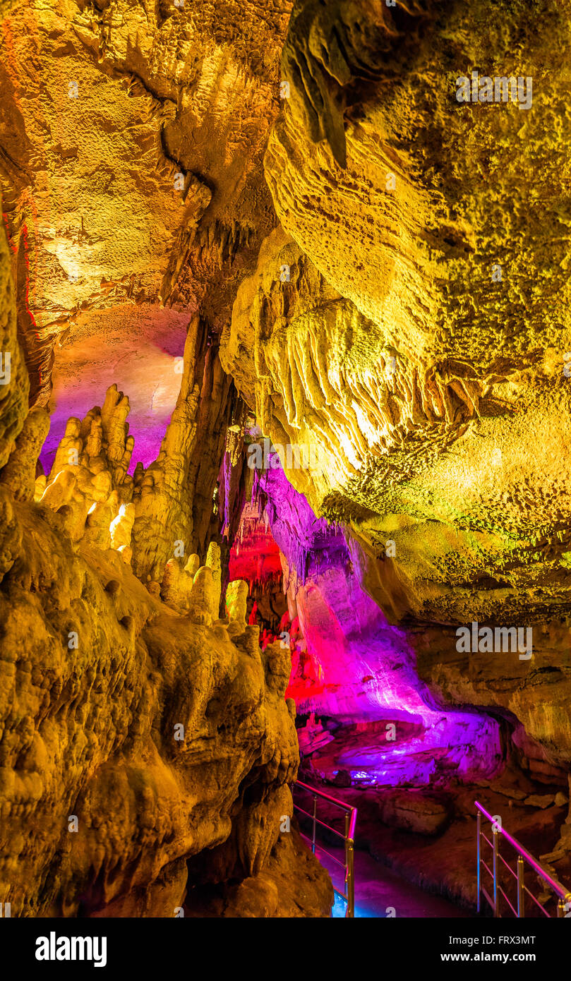 Inside Sataplia Cave near Kutaisi Stock Photo