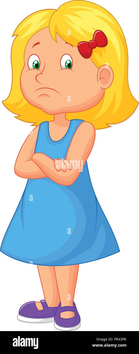 Angry girl cartoon Stock Vector Image & Art - Alamy